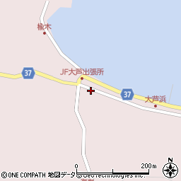 島根県松江市島根町大芦浜周辺の地図