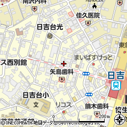 ピア・スタール日吉店周辺の地図