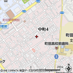 東京都町田市中町4丁目周辺の地図