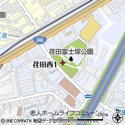 神奈川県横浜市青葉区荏田西1丁目周辺の地図