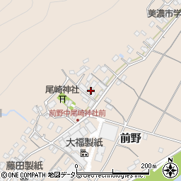 岐阜県美濃市前野472周辺の地図