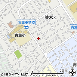 神奈川県相模原市中央区並木3丁目10-10周辺の地図