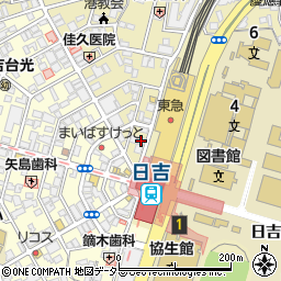 野村の仲介ＰＬＵＳ　日吉センター周辺の地図