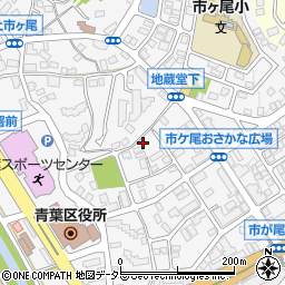 神奈川県横浜市青葉区市ケ尾町1172-31周辺の地図