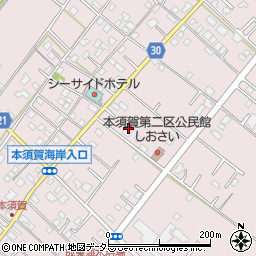 セーナーニレストラン本須賀店周辺の地図