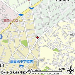 デイサービスたのし〜む。横浜日吉周辺の地図