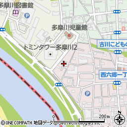 東京都大田区西六郷1丁目25周辺の地図