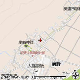 岐阜県美濃市前野475周辺の地図