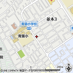 神奈川県相模原市中央区並木3丁目10-13周辺の地図