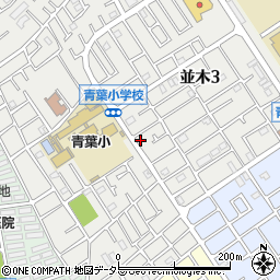 神奈川県相模原市中央区並木3丁目10-14周辺の地図