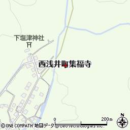 滋賀県長浜市西浅井町集福寺周辺の地図