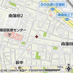 大田南蒲田郵便局周辺の地図