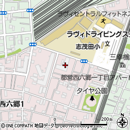 東京都大田区西六郷1丁目10周辺の地図