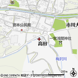 高田簡易郵便局周辺の地図