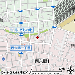 東京都大田区西六郷1丁目17周辺の地図