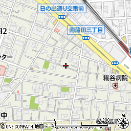 東京都大田区南蒲田3丁目6-17周辺の地図