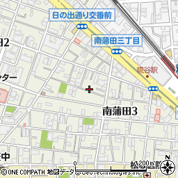 東京都大田区南蒲田3丁目6-17周辺の地図