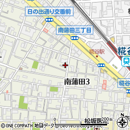 東京都大田区南蒲田3丁目6-12周辺の地図