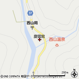 西山温泉慶雲館周辺の地図