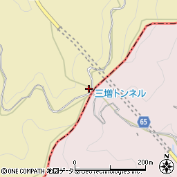 三増峠周辺の地図