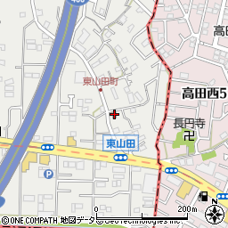 横浜東山田郵便局周辺の地図