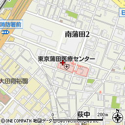 タイムズ東京蒲田医療センター駐車場周辺の地図