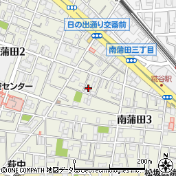 東京都大田区南蒲田3丁目6-21周辺の地図