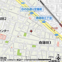 東京都大田区南蒲田3丁目6周辺の地図