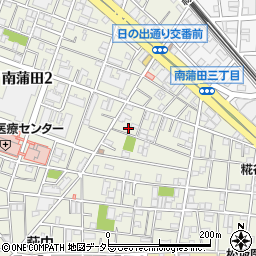 東京都大田区南蒲田3丁目6-23周辺の地図