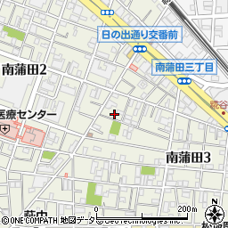 東京都大田区南蒲田3丁目6-23周辺の地図