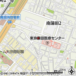 南蒲田二丁目児童公園周辺の地図