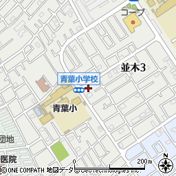 神奈川県相模原市中央区並木3丁目10-19周辺の地図