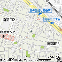 東京都大田区南蒲田3丁目6-25周辺の地図