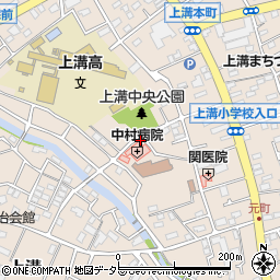 中村病院周辺の地図