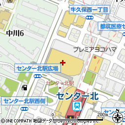 メガネ・パリミキ　モザイクモール港北店周辺の地図