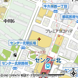 ミキハウスマム＆ベイビーモザイクモール港北店周辺の地図