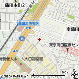 有限会社蒲田ガラス店周辺の地図