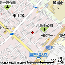 千葉県東金市東上宿20周辺の地図