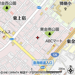 千葉県東金市東上宿20-3周辺の地図