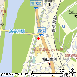 岐阜県美濃市曽代245周辺の地図