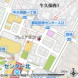 ピザハット　センター北店周辺の地図