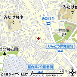 神奈川県横浜市青葉区みたけ台15-8周辺の地図