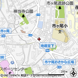 神奈川県横浜市青葉区市ケ尾町1627-1周辺の地図