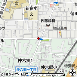 蒲田本町周辺の地図