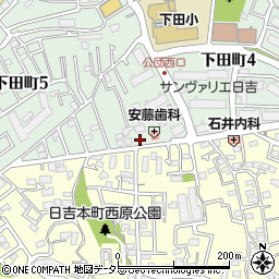 ファミリーマートアスロード港北下田町店周辺の地図