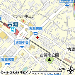 古淵駅北口自転車駐車場周辺の地図