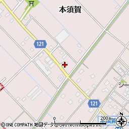 本須賀３１９３周辺の地図