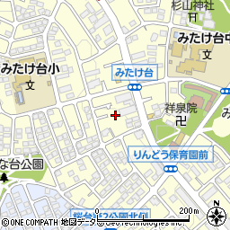神奈川県横浜市青葉区みたけ台15-50周辺の地図