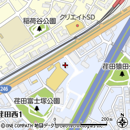 東京電力荏田変電所周辺の地図