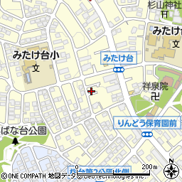 神奈川県横浜市青葉区みたけ台15-47周辺の地図